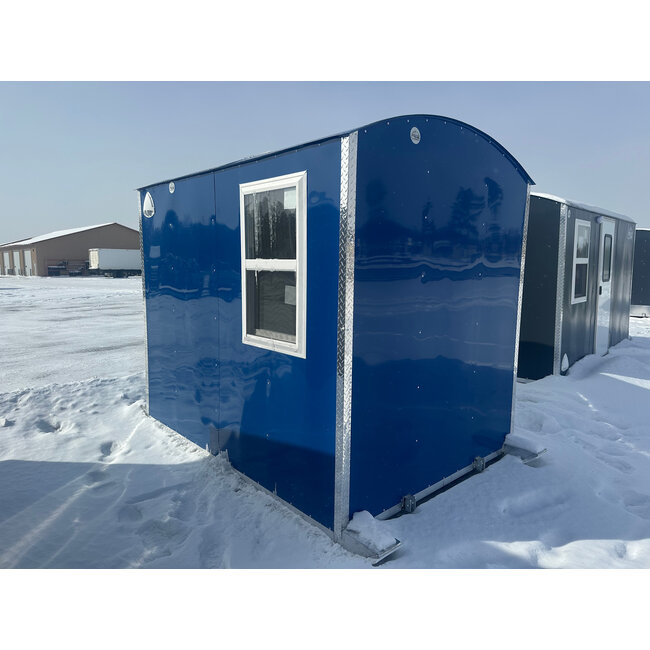 6x8 Alumalite Skid House Blue
