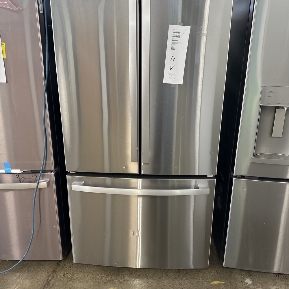 GE - 27.0 Cu. Ft. French Door Refrigerator with Internal Water Dispenser - Stainless Steel