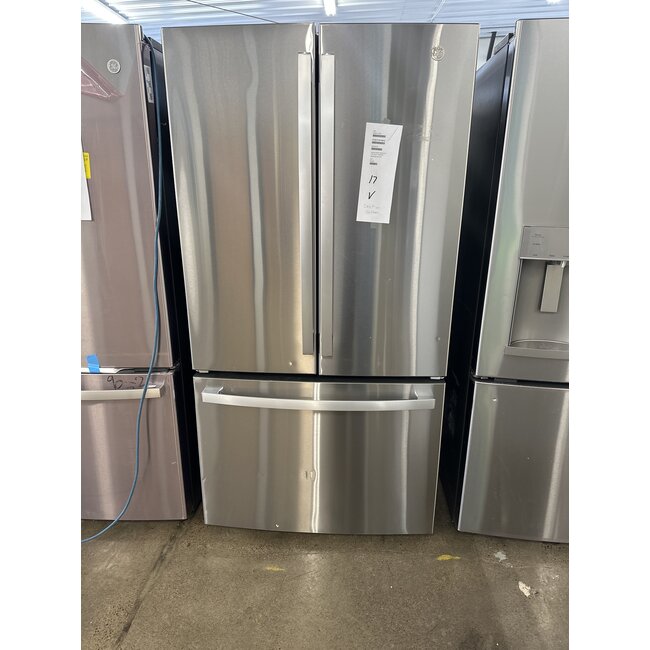 GE - 27.0 Cu. Ft. French Door Refrigerator with Internal Water Dispenser - Stainless Steel