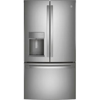 GE Profile - 27.7 Cu. Ft. French-Door Refrigerator with Hands-Free AutoFill - Stainless Steel
