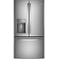 GE Profile - 27.7 Cu. Ft. French-Door Refrigerator with Hands-Free AutoFill - Stainless Steel