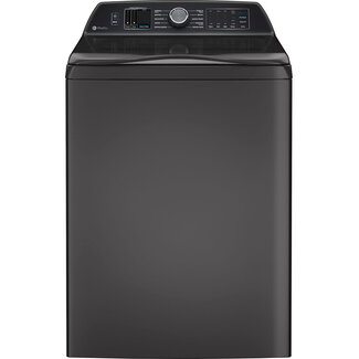 GE Profile - 5.4 Cu Ft High Efficiency Smart Top Load Washer with Smarter Wash Technology, Easier Reach & Microban Technology - Diamond Gray