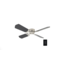 36'' Brushed Nickle 12v Ceiling Fan