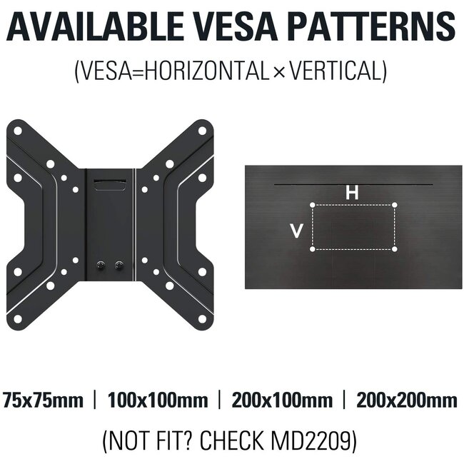 RV TV Mount for 17’’-43’’ TVs MD2210