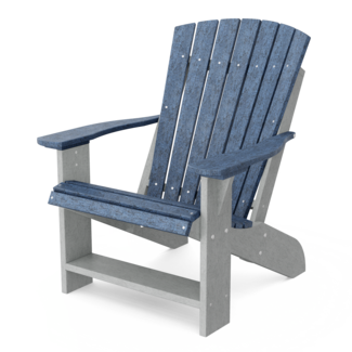 Wildridge Heritage Adirondack Chair - Patriot Blue with Light Gray