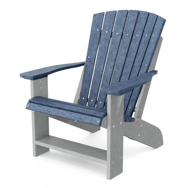 Heritage Adirondack Chair - Patriot Blue with Light Gray