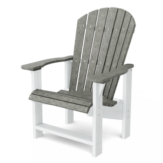 Wildridge Upright Adirondack - Dark Gray with White Frame