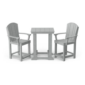Wildridge Patio Table Set with 2 Patio Chairs - Light Gray