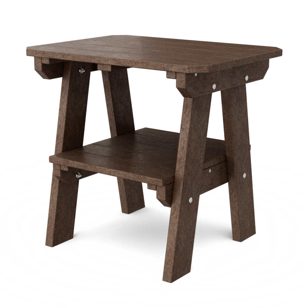 Two Tier End Table - Tudor Brown
