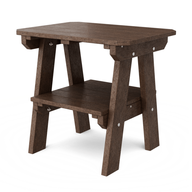 Two Tier End Table - Tudor Brown