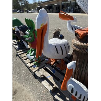 Large Pelican no stump