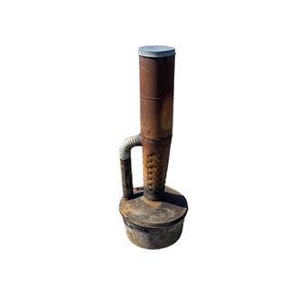 Tall Smudge Pot Patina