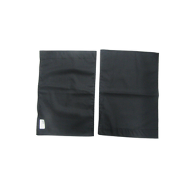 24X18 Black Curtains - Set of 2
