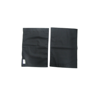 24X18 Black Curtains - Set of 2