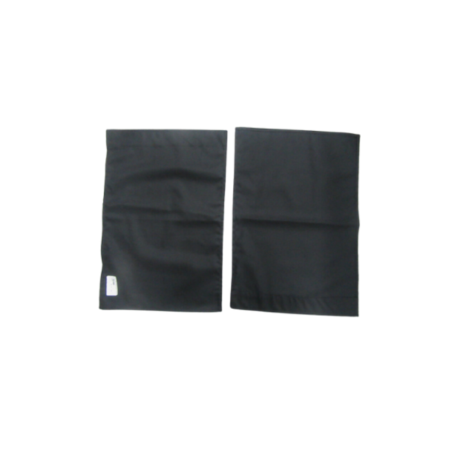24X18 Black Curtains - Set of 2