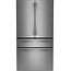 GE Profile - 28.7 Cu. Ft. 4 Door French Door Refrigerator with Dual-Dispense AutoFill Pitcher - Stainless Steel