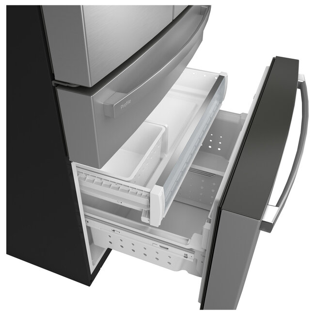 GE Profile - 28.7 Cu. Ft. 4 Door French Door Refrigerator with Dual-Dispense AutoFill Pitcher - Stainless Steel