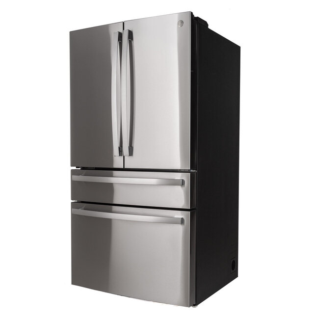GE Profile - 28.7 Cu. Ft. 4 Door French Door Refrigerator with Dual-Dispense AutoFill Pitcher - Stainless Steel