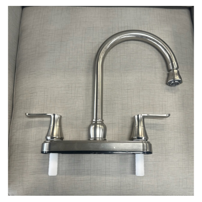 Kitchen Faucet with Spray Head Brushed Nickel Finish