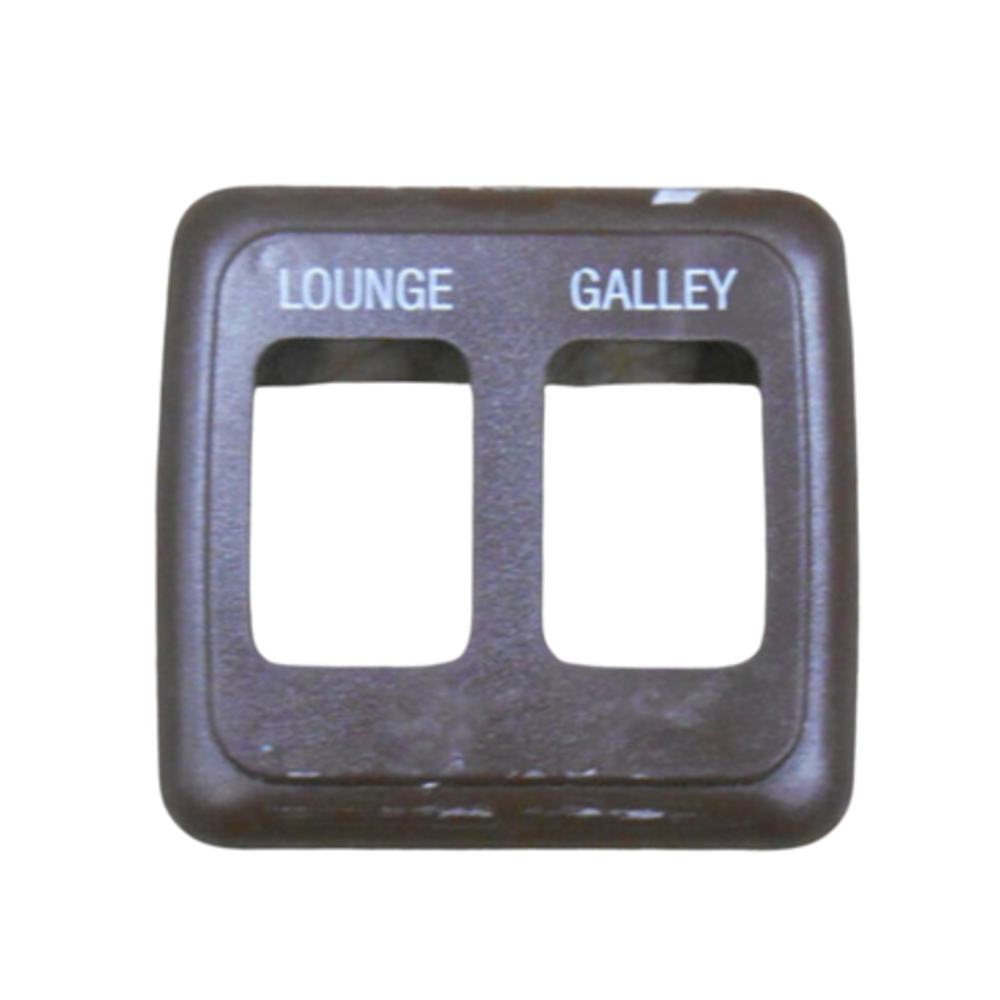 Double Switch Bezel (Brown)