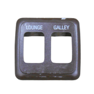 Double Switch Bezel (Brown)