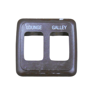 Double Switch Bezel (Brown)
