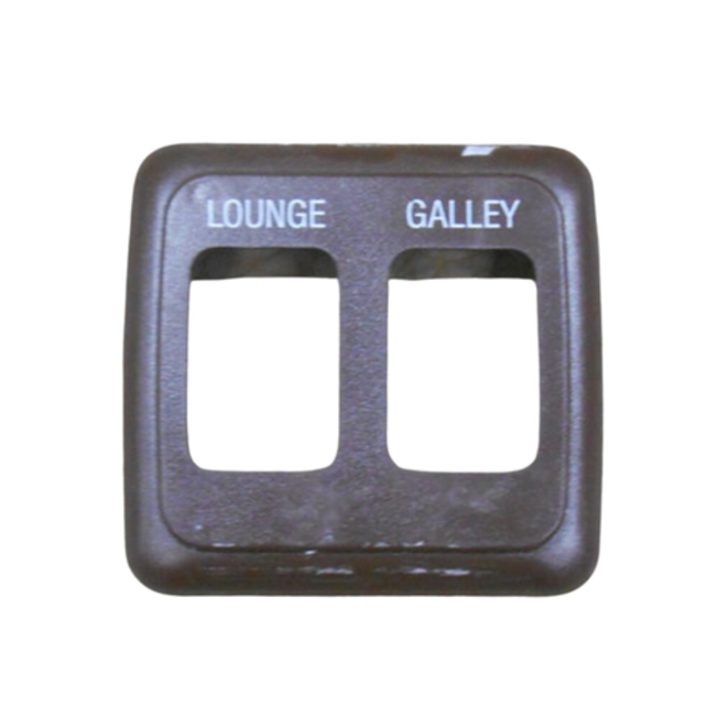 Double Switch Bezel (Brown)