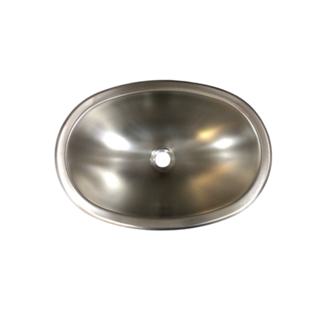 12X17 Stainless Steel Oval Sink