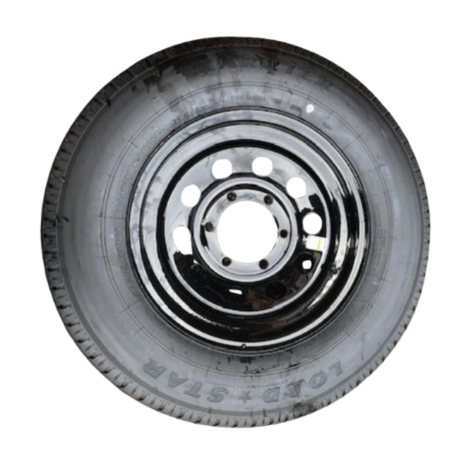 ST205/75R15 D/6H MOD Black Karrier (15X6) Wheel