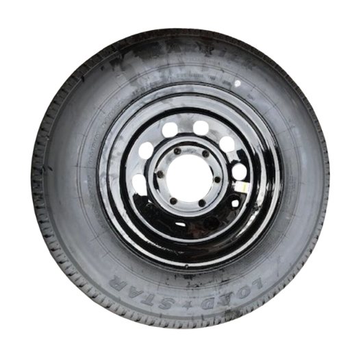 ST205/75R15 D/6H MOD Black Karrier (15X6) Wheel - PleasureLand RV