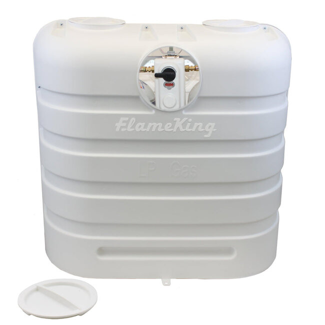 FlameKing White 30# Propane Tank Cover (Hardware Included)