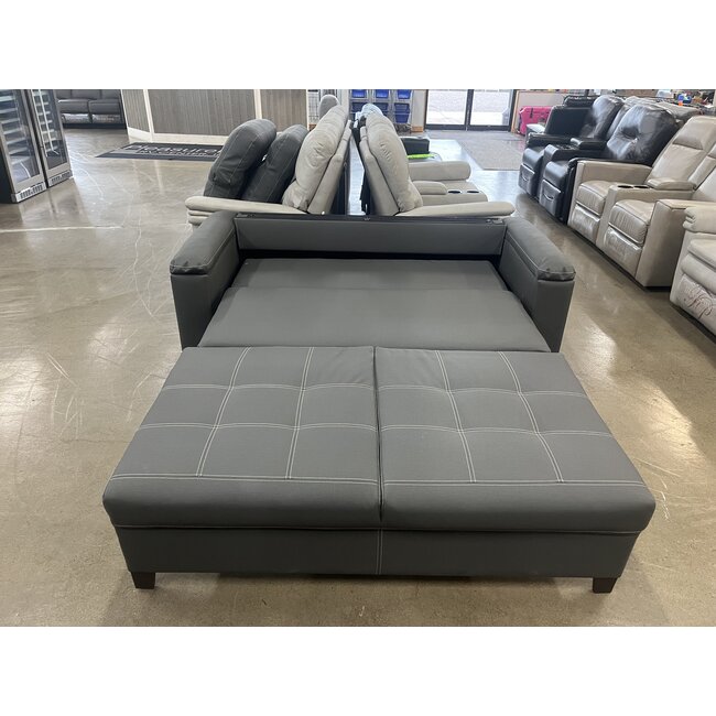 70" EZ-Out Flat Floor Sleeper Sofa Dark Gray