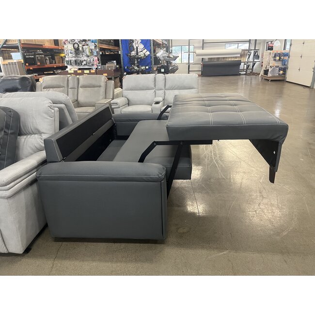 70" EZ-Out Flat Floor Sleeper Sofa Dark Gray