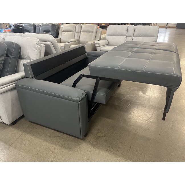 70" EZ-Out Flat Floor Sleeper Sofa Dark Gray