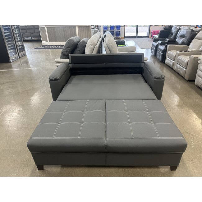 70" EZ-Out Flat Floor Sleeper Sofa Dark Gray