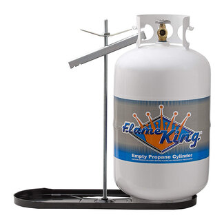 Flame King Flame King 30lb Dual Propane Tank Rack for RVs & Trailers