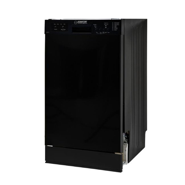 Equator 18" Slim Dishwasher Black