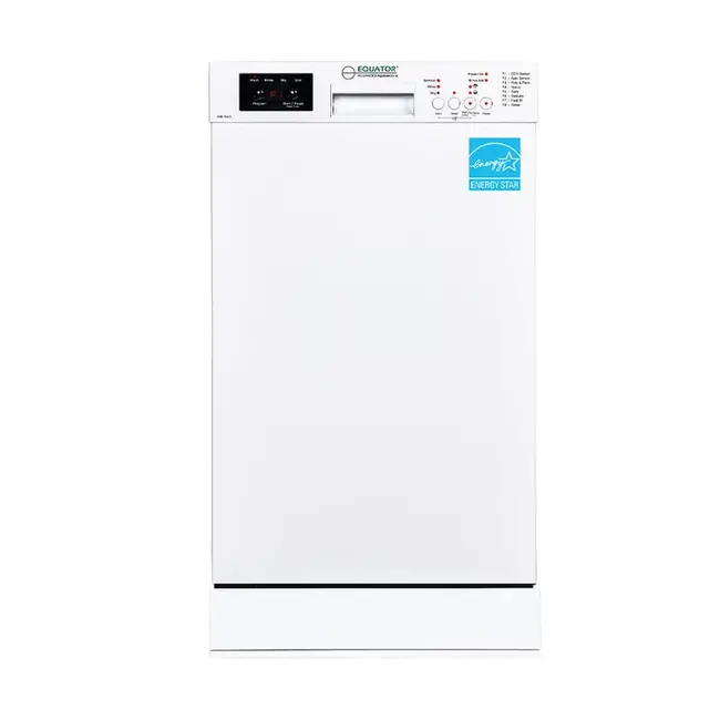 Equator 18"" Slim Dishwasher White