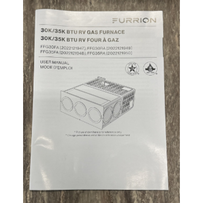 Furrion FFG30RA 2022121949 (Suburban SF-30VHQ/SF-30Q) RV LP Furnace 30,000 BTU
