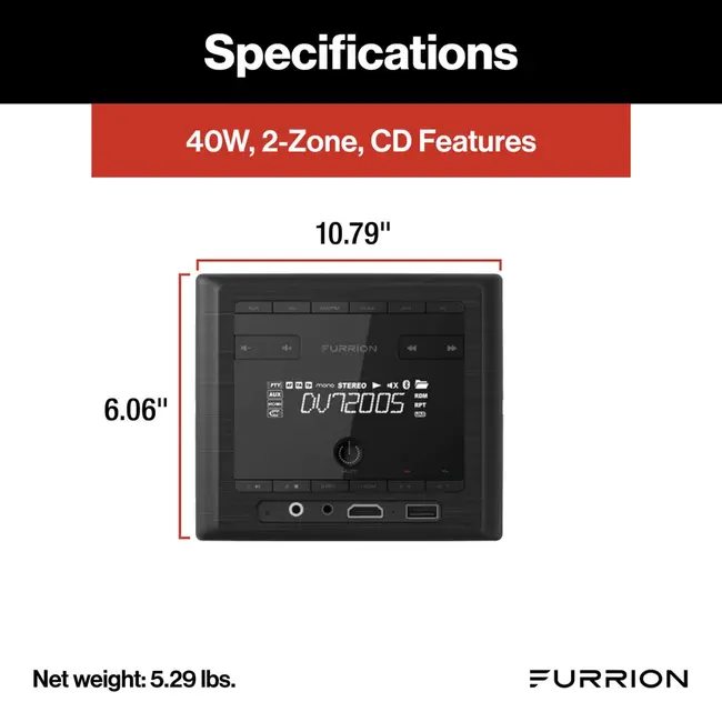Furrion 40 Watt 2-Zone Entertainment System