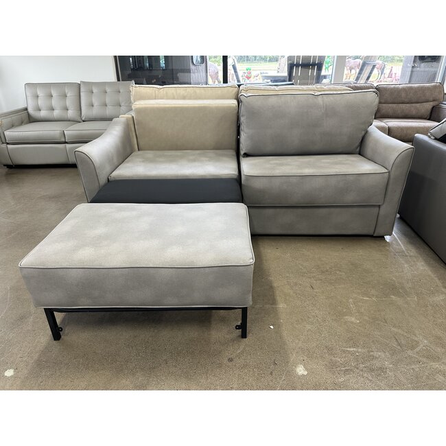 88" Split Trifold Sofa w/notch block Pasedena Midnight