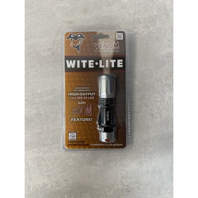 Venom Witelite White Led Flashlight w/ zoom