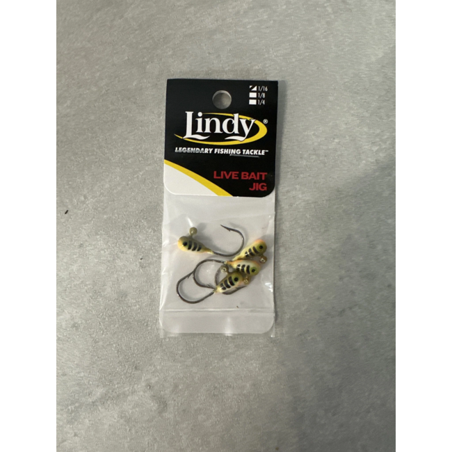 Lindy 1/16oz 4 Pk Jig   Perch-Glow