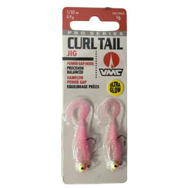 VMC 1/32oz 2 Pk Jig Curl Tail