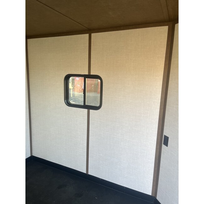 17' Drop Down Ice House w/ Toy Hauler Deck - Charcoal Gray