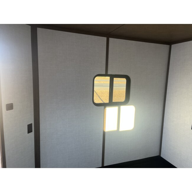 17' Drop Down Ice House w/ Toy Hauler Deck - Charcoal Gray