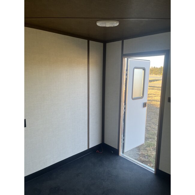 17' Drop Down Ice House w/ Toy Hauler Deck - Charcoal Gray