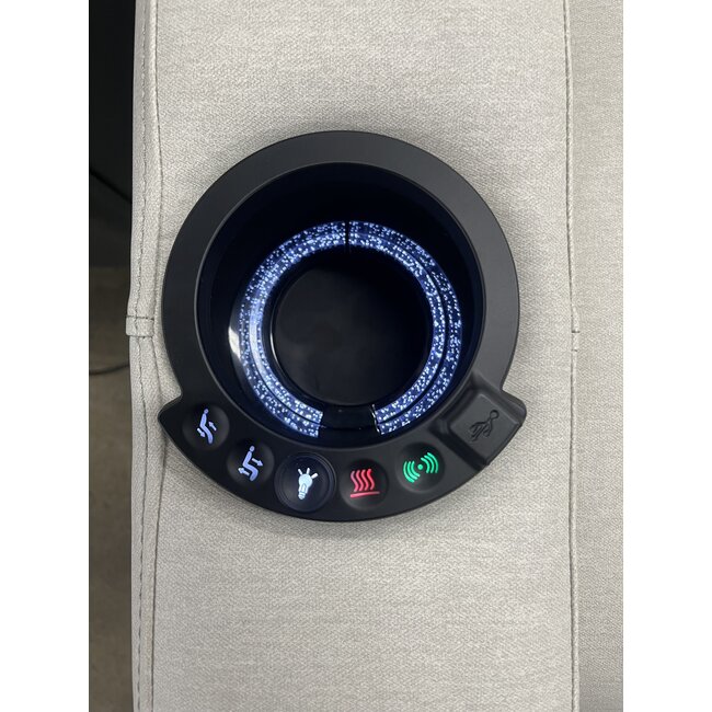 55" Axim Dove Powered Theater Seat - Heat, Massage, LED lights