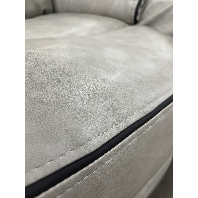 55" Bogey Putty Theater Seat w/ LED Lights, Massage, and USB