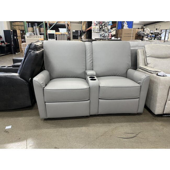 59" Concave Stone Theater Seat w/ Cupholders & USB